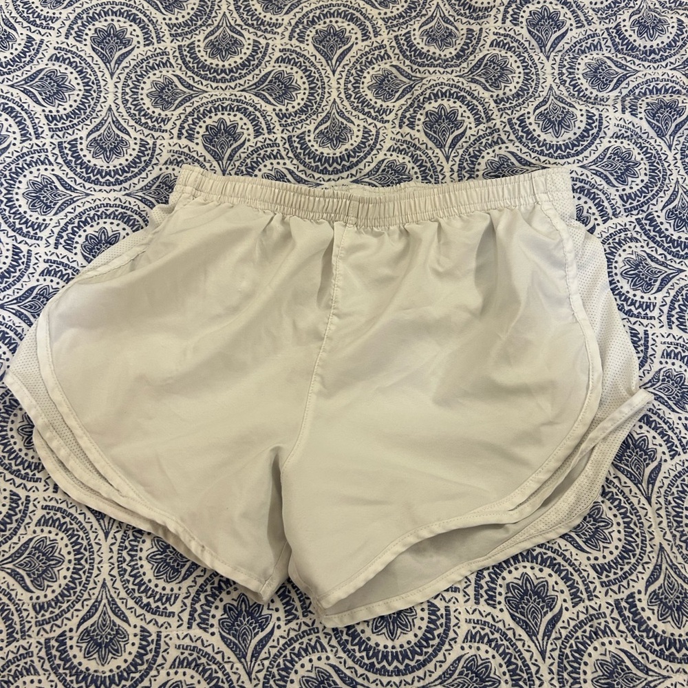 Women's Varsity Spirit White Athletic Shorts